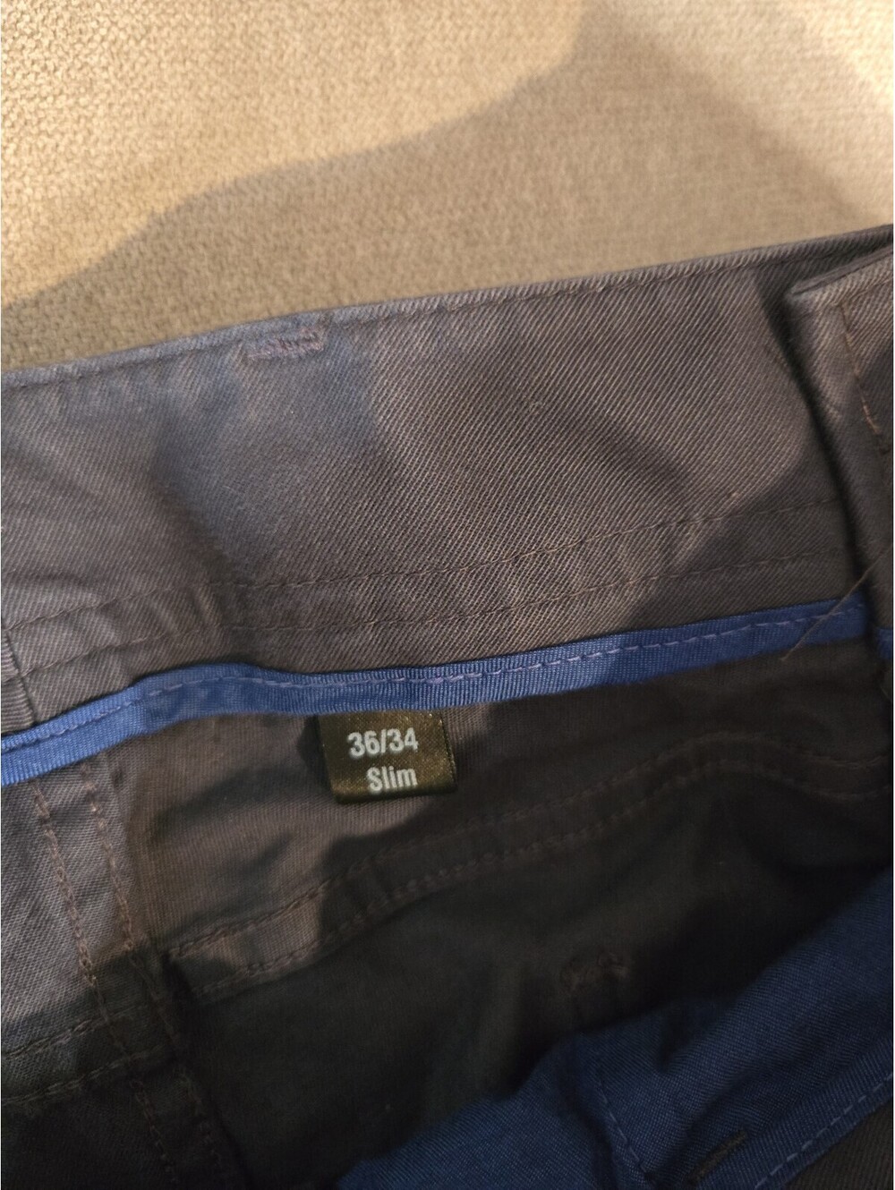 Lucchese Pants Men’s 36x34 (actual 34x28) Gray Western Cowboy Rodeo Slim - Picture 2 of 8